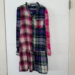 GAP Kids Plaid Dress in Pink, Blue, and Green